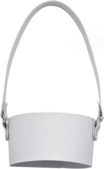 Glasses Straw 600 710 830ml Leather Portable Cup Covers Gray