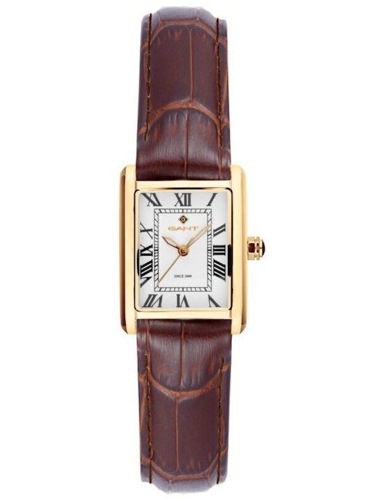 Gant Rhode Island Women's Watch with Brown Leather Strap G195006