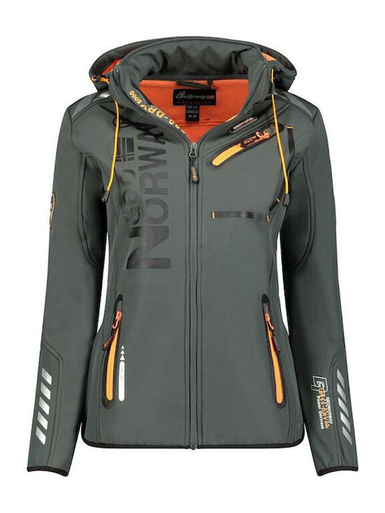 Softshell Γυναικείο Μπουφάν Dark Gray Orange