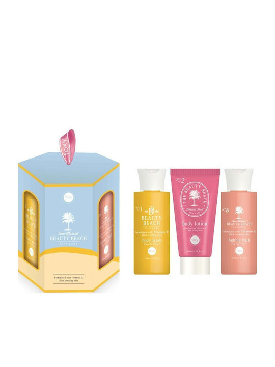 Foxy Bath & Body Set Tropical Fruit Σετ Περιποίησης για Ενυδάτωση & Καθαρισμό Σώματος 3τμχ