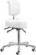 Salon Stools Räder Friseursalon- und Spa-Hocker mit Rückenlehne Schwarz