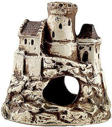 Aquanova Κεραμικό Διακοσμητικό Castle On Rock 9.5x9x6cm N-30008