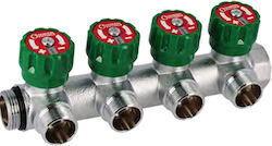 Συλλέκτες Διακόπτη 4 Οπών General Fittings 1" Σπείρωμα 24χ19