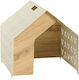 Hanah Home Vidar Hundehaus Hölzernes Innenbereich Braun 50x50x50cm