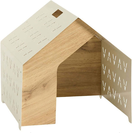Hanah Home Vidar Hundehaus Hölzernes Innenbereich Braun 50x50x50cm