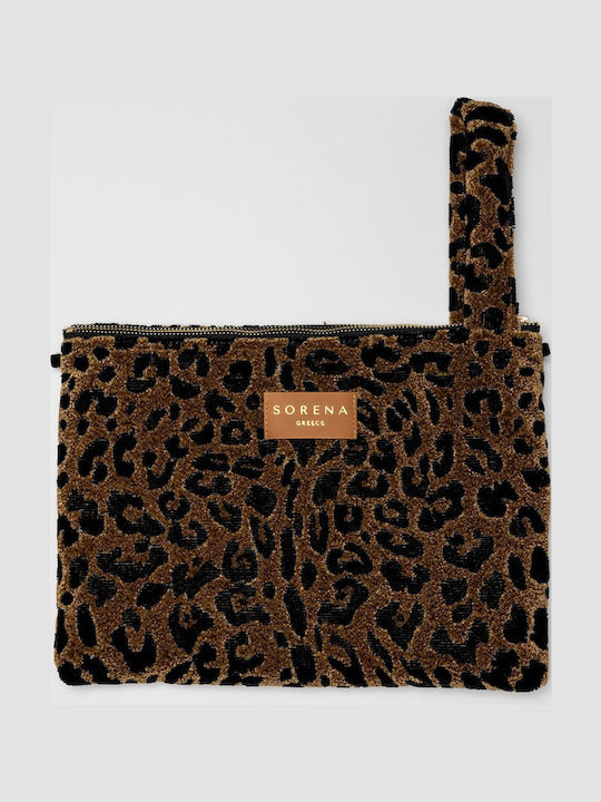 Leopard Women's Clutch Brown