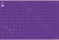 90x60 Cm Cutting Sewing Patchwork Mat Pattern Marked Graduated In Centimeters Double-sided Babysnap Purple