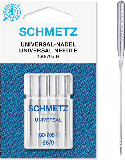 Set de Ace Universale Schmetz pentru Mașină de Cusut 5 Bucăți Sistem de Ace 130/705 H Finetea 65