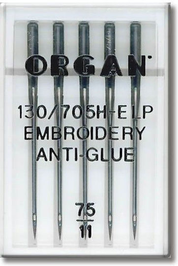 5 Ace De Cusut Broderie Organ Anti-Adeziv Finețe Ac 75