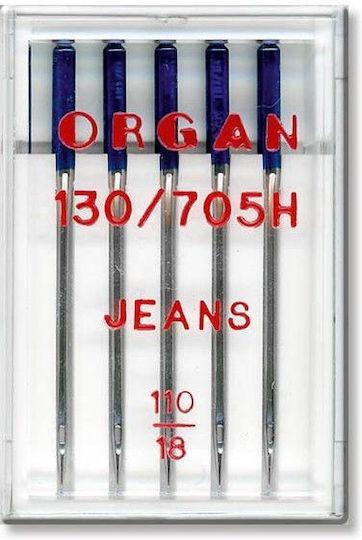 5 Organ Jeans Needles Needle Fineness 110 System 130/705h