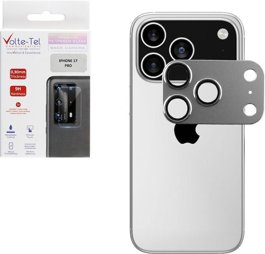 Volte-Tel Protecție Cameră Tempered Glass Silver pentru iPhone 17 Pro