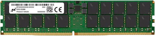 Micron DDR5 Memory RAM with 1x64GB Module and Speed 6400 for Server