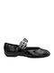 Anatomic Patent Leather Ballerinas With strap Black