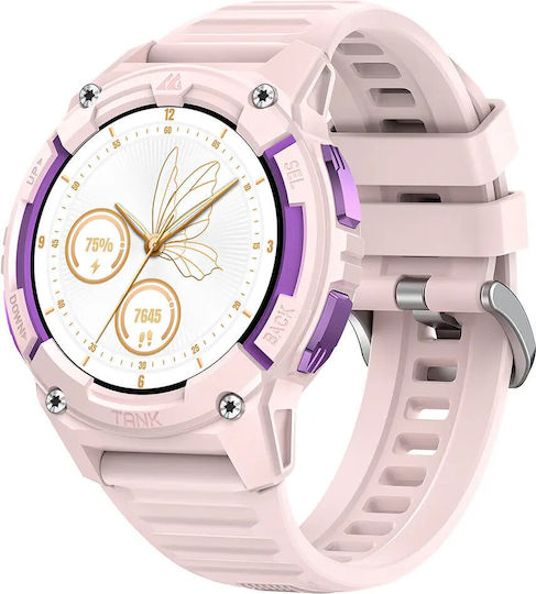 Kospet Tank S2 Smartwatch Waterproof Cu Pulsometru Roz