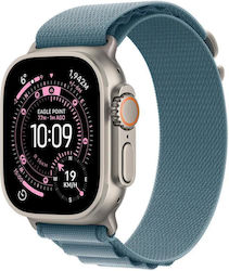 Apple Watch Ultra 3 Titanium 49mm Waterproof with eSIM and Heart Rate Monitor (Natural Titanium Case with Light Blue Alpine Loop - Large) Apple Watch Ultra 3 Titanium 49mm Waterproof with eSIM and Heart Rate Monitor (Natural Titanium Case with Light Blue Alpine Loop - Large)
