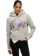 W Ovin Women's Sweatshirt Hooded Grey