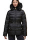 Γυναικείο Puffer Μπουφάν για Χειμώνα Black