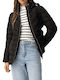 Women's Lifestyle Jacket for Winter with Hood Black