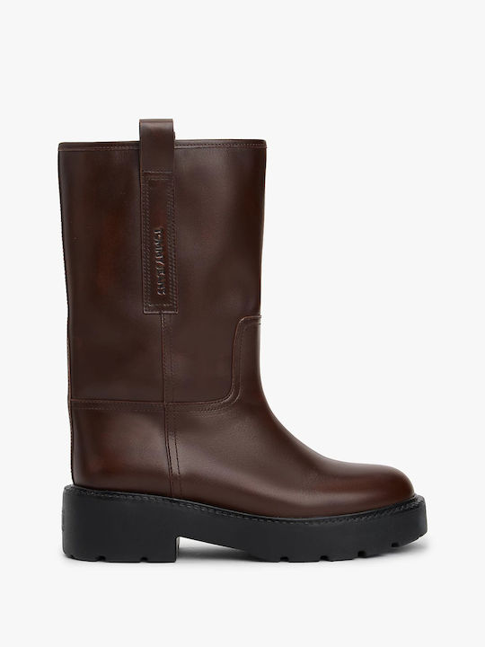 Tommy Hilfiger Leather Women's Brown Boots