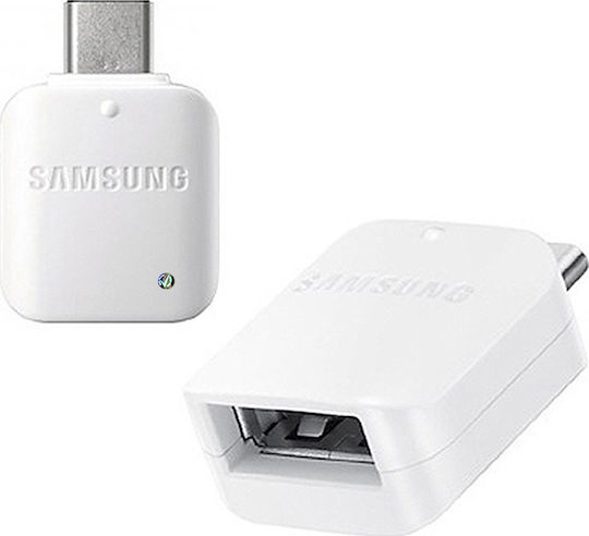 Samsung Μετατροπέας USB-C male σε USB-A female Λευκό 1τμχ