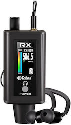 Debra Emx-1 Portable Wireless Monitoring System Receiver + Black Headphones