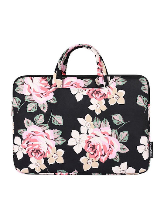 Tasche für Laptop 13" με Τυπωμένο Σχέδιο Τριαντάφυλλου Και Χερούλι