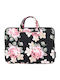 Tasche für Laptop 13" με Τυπωμένο Σχέδιο Τριαντάφυλλου Και Χερούλι
