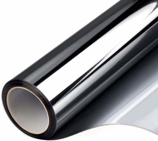 Siks Reflective Film Interior Windows Mirror Effect Uv Solar Protection 45x300cm Gray Black