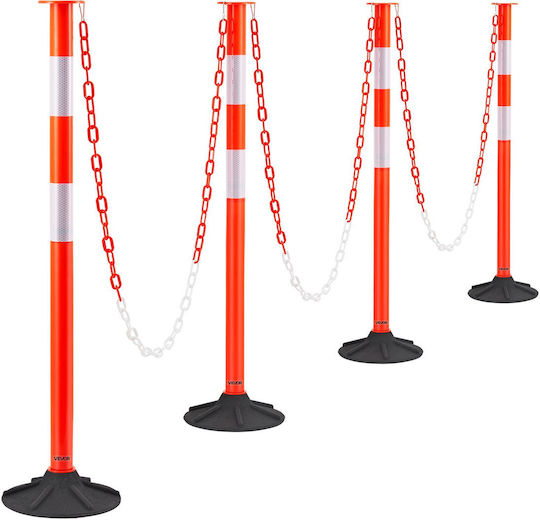 Vevor Traffic Chain In Red Colour Length 1.5m