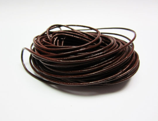Leder Schnürsenkel Braune 1,5 mm 10 Meter