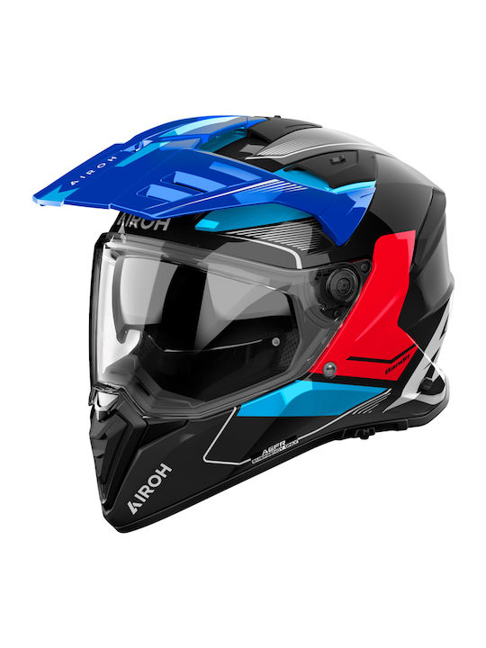 Airoh Bandit Tune Blue Red Gloss Κράνος Μηχανής...