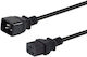 Equip IEC C20 - Schuko Kabel 3m Schwarz (112131)