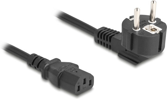 DeLock Schuko - IEC C13 Kabel 1m Schwarz (81298)