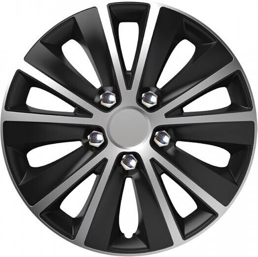 AMiO Car Hubcap Set 14" 4pcs Silver