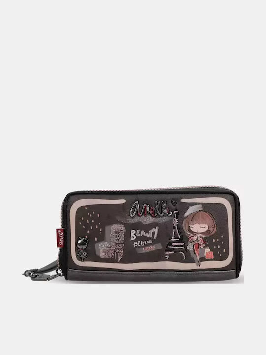Large Women's Wallet Classic with RFID Black