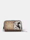 Large Women's Wallet Classic with RFID Beige