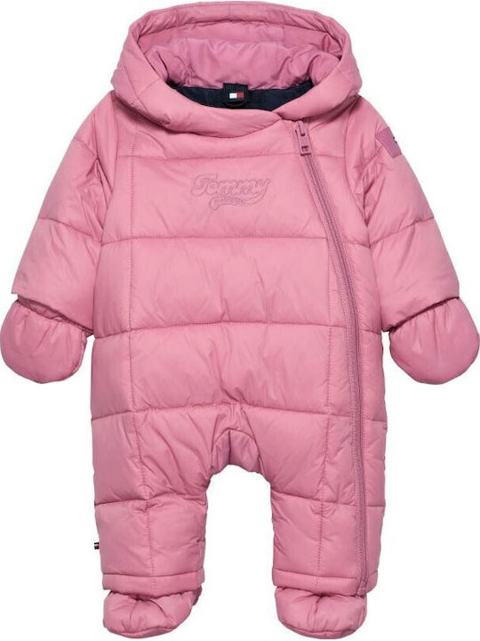 Tommy Hilfiger Baby Bodysuit for Going Out Long-Sleeved Pink