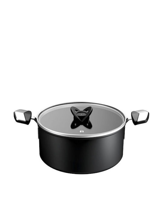 Tefal Excellence Saute Pan from Aluminum with Lid with Non-Stick Coating 24cm