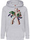 Kids Hoodie Sweatshirt Minecraft Tralala Iron Golem Gray
