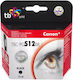 TB Print Συμβατό Μελάνι Εκτυπωτή InkJet Canon PG512BR 420 Σελίδων 15ml Μαύρο 1τμχ