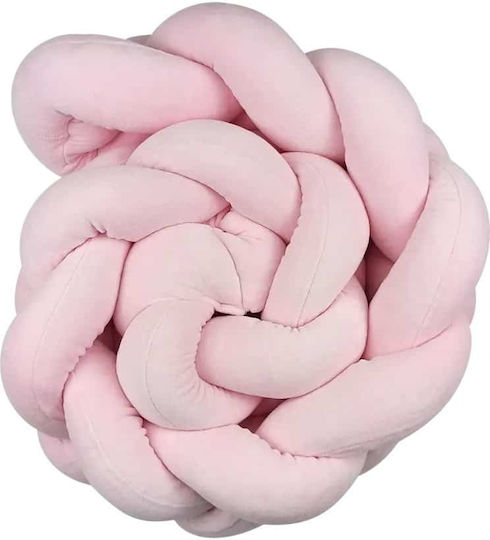 Baby Star Crib Bumpers Braided Inside Pink 19x200cm