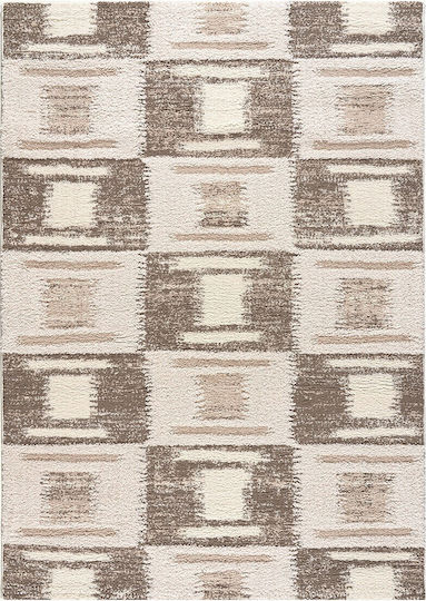 Beauty Home Rechteckiger Beigen Teppich 133x190cm