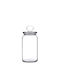 Espiel Kitchen Slim Set of 3 General Use Glass Jars with Lid Transparent 10x10x23.4cm 3 Pieces