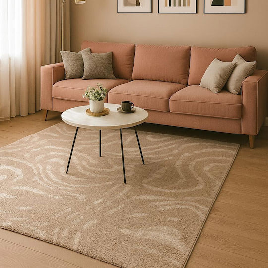 Beauty Home Home Bedroom Rug Set Beige 9656-Set 3 Pieces