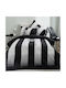 Vesta Home Single Cotton Black Sheets Set 170x270cm 3 Pieces