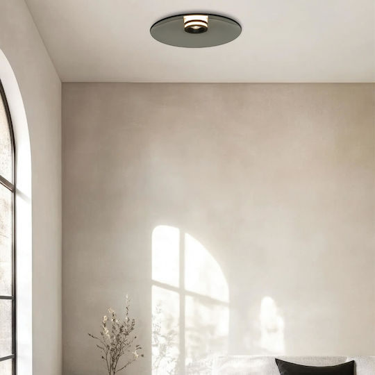 Zambelis Lights 50cm Black Ceiling Light with Integrated LED