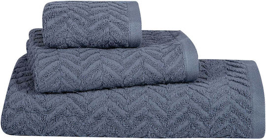 Greenwich Polo Club Set Bath Towels 3 pcs 4097 Dusty Blue Weight 480gr/m²