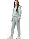 Damen Sweatshirt Kapuzen Mint