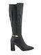 Damenstiefel mit hohem Absatz Schwarz