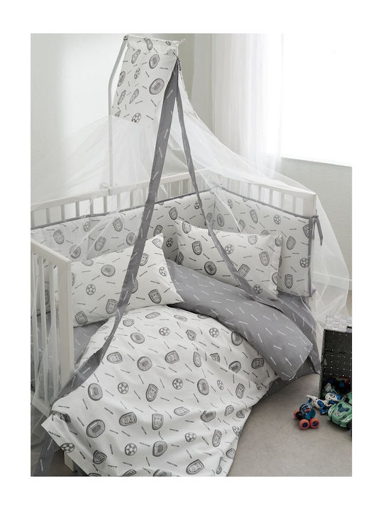 Vesta Home Πάπλωμα Κούνιας Γκρι 110x150cm